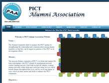 Tablet Screenshot of pictalumni.org